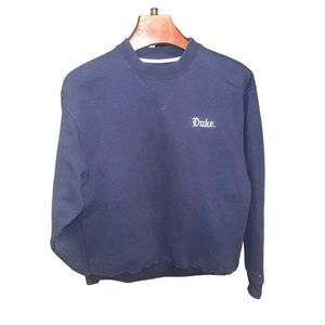 Champion Navy Blue Duke Embroidered Crewneck Sweatshirt